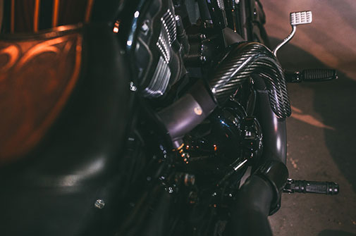 Montiert Fussrasten für Harley Davidson V-Rod Modelle - vordere rechts top