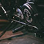 Mounted Highway Footpegs for Harley Davidson V-Rod/VRSC Models - back left - small