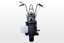 Mounted Chrome Side Mount License Plate For Harley Davidson Sportster - bike back