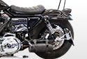Mounted Chrome Side Mount License Plate For Harley Davidson Sportster - tire