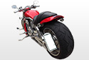 Vertical Side Mount License Plate For Harley Davidson V-ROD - Japan - back